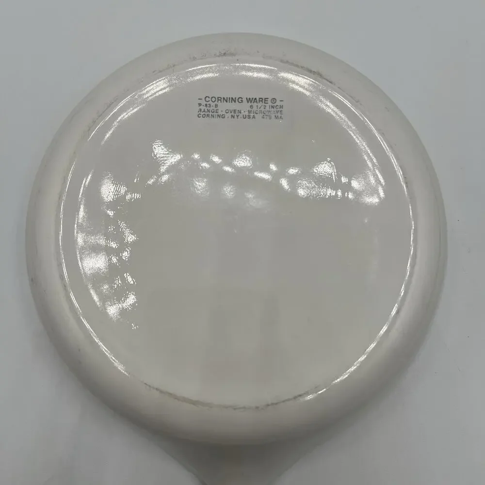Vintage CorningWare Blue Cornflower P-83-B 6.5” Skillet Frying Pan w/ Lid